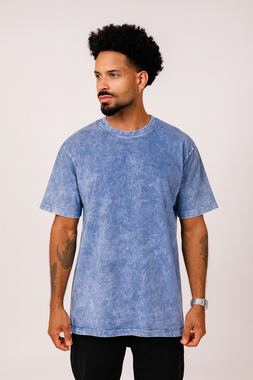 ACID WASH OVERSIZE AZUL