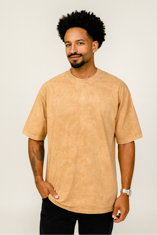 ACID WASH OVERSIZE CAMEL